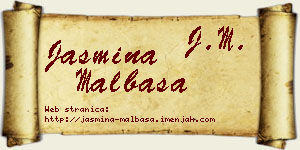 Jasmina Malbaša vizit kartica